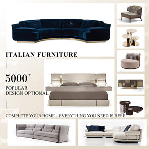 Fournisseur de meubles Foshan modernes et minimalistes de haute qualité Ensemble de canapés d'angle de luxe en forme de L en cuir de style italien - Product Image 4