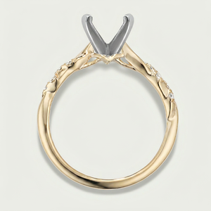 Anillo de Compromiso de Lujo de Oro Sólido de 14K con Diamante Cultivado en Laboratorio, Certificado IGI, Pedido Personalizado 3 - Product Image 1