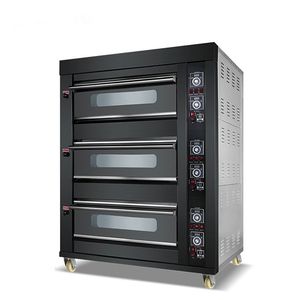 Oven Pizza Gas portabel pemanggang tenaga surya industri empat kembang gula dan roti sabuk konveyor vertikal Stainless - Product Image 5
