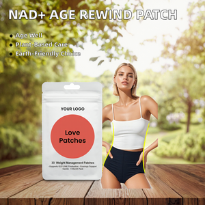 Patchs personnalisés NAD+ 30 <span class=keywords><strong>Age</strong></span> Rewind Premium Écologiques à Libération Prolongée 8 Heures Végétaliens NMN & Resvératrol Énergie & Vieillissement Sain - Product Image 2