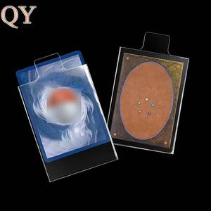 QY 2.5x3.5 pouces transparent économiseur de cartes à collectionner support de chargeur supérieur semi-rigide avec manchons - Product Image 1
