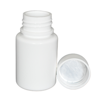Flacon à pilules HDPE de 30ml certifié GMP-Bouchon à vis d'origine pour capsules de comprimés solides oraux (OEM en vrac)