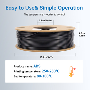 Filamento ABS de 1 kg y 1,75 mm, Resistente, Duradero y Termorresistente para Prototipos Funcionales, Filamento para Impresora 3D - Product Image 6