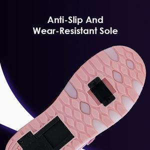 Chaussures Heelys ZHOYA Version Étudiant 8-12 Ans Contraction Automatique Filles Double Roue Bouton Ceinture Approvisionnement Transfrontalier - Product Image 5