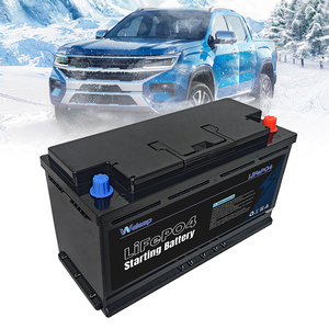 Batería de Arranque de 12V 1200CCA 100Ah con Baja Autodescarga para Almacenamiento Prolongado, Batería de Arranque LiFePO4 Libre de Mantenimiento - Product Image 1