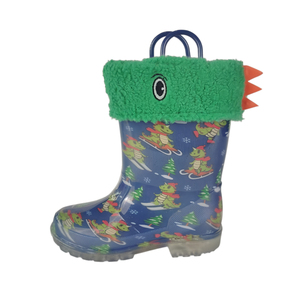 <span class=keywords><strong>Botas</strong></span> <span class=keywords><strong>de</strong></span> <span class=keywords><strong>Agua</strong></span> para <span class=keywords><strong>Niños</strong></span>, Impermeables, con Luces, Antideslizantes, Suaves, Ligeras, con Forro <span class=keywords><strong>de</strong></span> Algodón para Actividades al Aire Libre - Product Image 5