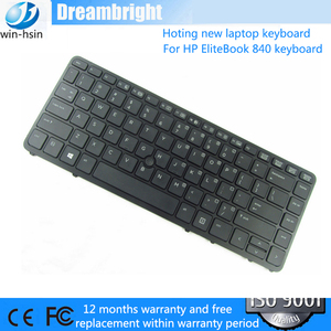 New chiếu sáng bàn phím máy tính xách tay với khung cho <span class=keywords><strong>HP</strong></span> <span class=keywords><strong>EliteBook</strong></span> 840 G1 850 G1 chúng tôi/Đen - Product Image 3