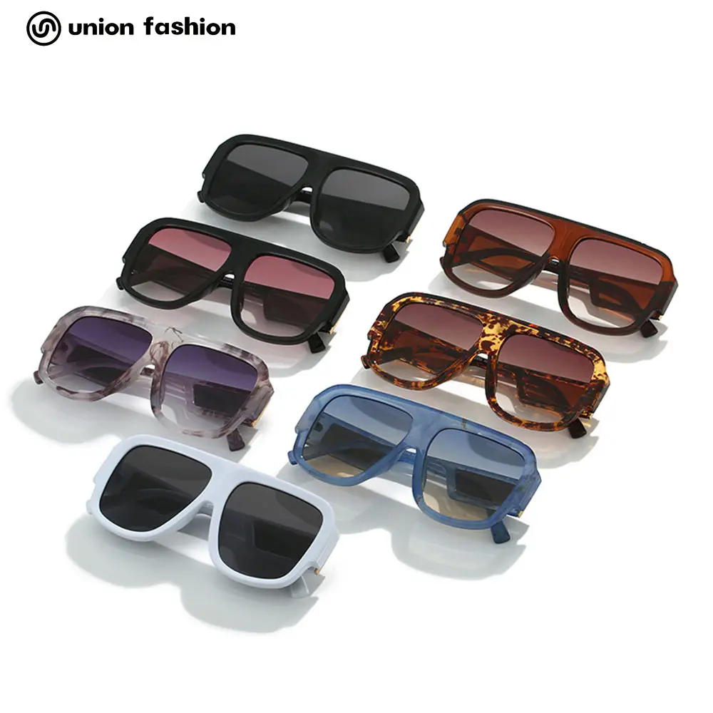 Custom Fashion Europe And America Hot Selling Big Square Style Frame Trending Sunglasses Women Men