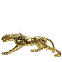 Sculpture de léopard en résine de grande taille 110 cm pour la décoration de la maison, léopard de table, statue de léopard, 2023