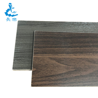 Panneau de silicate de calcium de stratification de film de PVC de grain de bois imperméable écologique pour l'usage d'hôpital de bureau de villa d'appartement