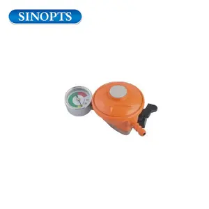 Adjustable Quick on LPG Gas Cylinder Regulator for Gas Heater Stove with Gauge