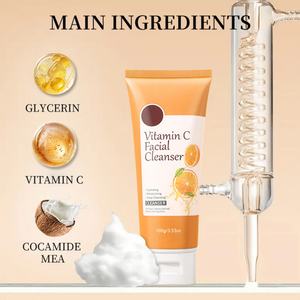 Nettoyant Visage Personnalisé OEM à la Vitamine C et Crème à l'Acide Hyaluronique pour un Nettoyage en Profondeur, Hydratation et Soin du Visage - Product Image 3