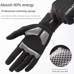 TOSUOD Cycling Gloves Bicycle Breathable Shock Absorbing Windshield Non-slip Sports Full Finger Gloves Spring Autumn Thin - Product Image 6