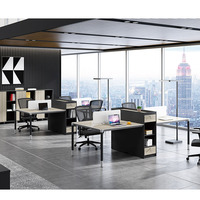Poste de travail de bureau modulaire de haute qualité E1 MFC pour meubles au design moderne pour bureau à domicile