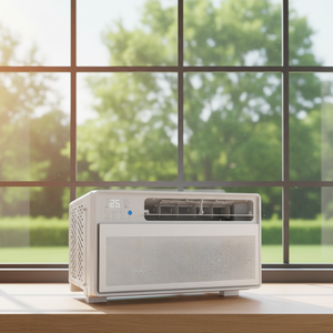 เครื่องปรับอากาศแบบติดหน้าต่าง อินเวอร์เตอร์ 9000 บีทียู ใช้สารทำความเย็น R32 สำหรับทำความเย็นและทำความร้อน - Product Image 2