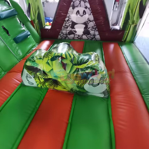 Chateau gonflable kids party bounce <b>house</b> commercial grade <b>inflatable</b> panda bouncer with slide combo - Product Image 6