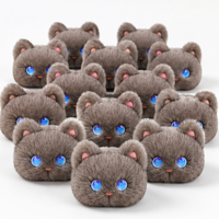 Peluche chat gris parlant, robot compagnon émotionnel pour enfants