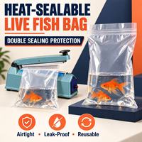 Sac de transport portable pour poissons vivants pour la pêche en extérieur 20*40, sac de stockage pour poissons frais de tournoi avec compatibilité oxygène, sac étanche