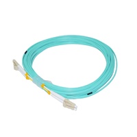 Cordon de raccordement à fibre optique, connecteur LC/UPC-LC/UPC OM3 fibre duplex multimode 3.0 LSZH 10M-15M