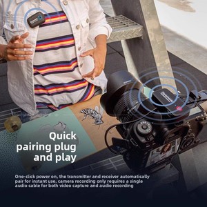 Microfono Lavalier Wireless Fengdi Blink500 Little Bee per Fotocamera e <span class=keywords><strong>Telefono</strong></span> Cellulare, Accessori per Streaming e Registrazione dal Vivo - Product Image 4