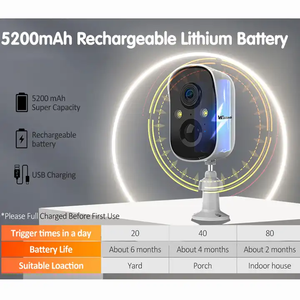 Wistino 5MP ngoài trời 4 gam năng lượng mặt trời Máy ảnh 5200mAh pin hỗ trợ tầm nhìn ban đêm đầy đủ màu sắc năng lượng mặt trời cctv camera - Product Image 5