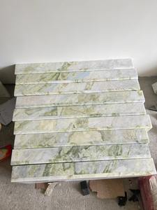 Marmo di onice blu con venature verdi casa Hotel bagno Vanity Top verde giada lastra di marmo lucido grande lastra di marmo - Product Image 5