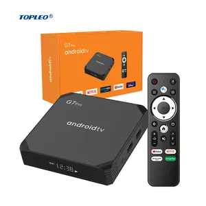 Topleo Android tv box Android 11,0 ATV OS 4K S905X2 с голосом g7 max android certificado smart tv box