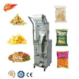 Automatische multifunktion ale vertikale 1kg Puff Snack Reiskorn Nüsse Popcorn Kartoffel chips Stickstoff Verpackung Verpackungs maschine