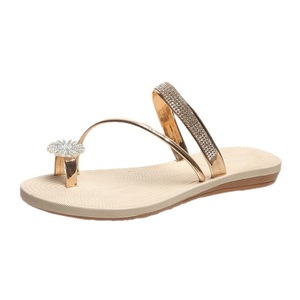 Zapatillas de casa para mujer, <span class=keywords><strong>sandalias</strong></span> y zapatillas planas de verano con diamantes de imitación, venta al por mayor - Product Image 5