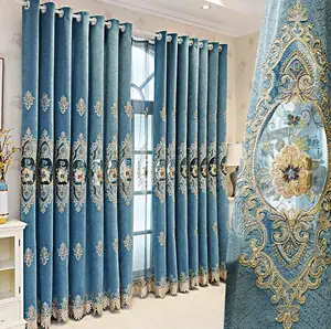 Европейские жаккардовые прозрачные шторы, роскошные вышитые тюлевые шторы для гостиной, спальни, занавески из ткани