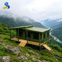 Maison conteneur modulaire de luxe préfabriquée et extensible de 20 pieds pour logement d'hôtes et bureau