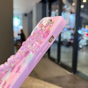 Étui de téléphone brillant pour Tecno Spark 10C/Spark 10/Pova 5/Spark Go 2023, motif ours, bracelet pour filles, antichoc, luxe - Product Image 5