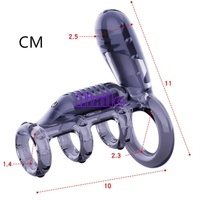 Anneaux de pénis à double vibration pour retarder l'éjaculation, jouet sexuel pour hommes et couples, jeux coquins pour adultes, machine sexuelle, pompe à pénis réutilisable