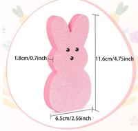 Ornements de lapin en bois de Pâques Lapin en bois Décorations de vacances de Pâques