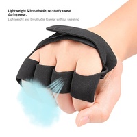 Guantes de levantamiento de pesas unisex de piel sintética antideslizantes con protección para los cuatro dedos y medio dedo para entrenamiento con barra en el gimnasio