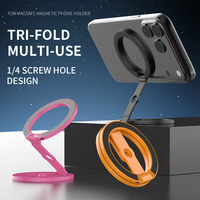 Support magnétique pliable pour téléphone compatible avec les appareils photo, idéal pour regarder des séries au lit, sur table de chevet, mains libres, vente en gros pour iPhone et Android