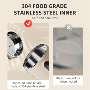 Cocotte électrique multifonction intelligente en acier inoxydable 304 de qualité alimentaire, style chinois, bleu rose - Product Image 3