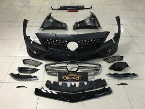 BTC Factory Direct nouveau kit de carrosserie de voiture pour <span class=keywords><strong>Mercedes</strong></span> Benz W218 <span class=keywords><strong>CLS</strong></span> <span class=keywords><strong>63</strong></span> <span class=keywords><strong>AMG</strong></span> Style pare-chocs avant lèvre arrière calandre capot - Product Image 2