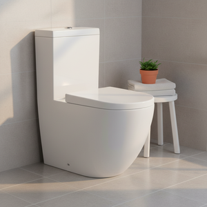 Inodoro de agua japonés moderno, inodoro de doble descarga, artículos sanitarios de cerámica de una pieza, <span class=keywords><strong>certificado</strong></span> P-Trap PP, incluye control remoto - Product Image 3