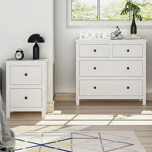 Moderna camera da letto bianco cassettone da soggiorno armadio per vestiti <span class=keywords><strong>cassettiera</strong></span> in legno 4 cassetti, Baby comò - Product Image 2