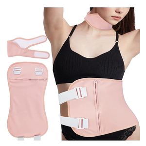 Top One Venta al por mayor Natural sin blanquear Famicheer Cintura Cuello Compresa Wrap Set Paquete de aceite de ricino orgánico - Product Image 1