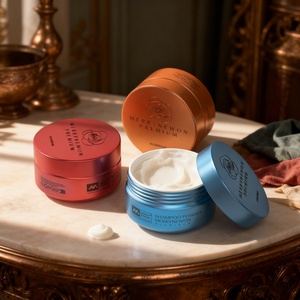 Empty Cream <b>Tins</b> with Replaceable Plastic Inner <b>Tray</b> Aluminum Cosmetic Jar for Body Butter - Product Image 3