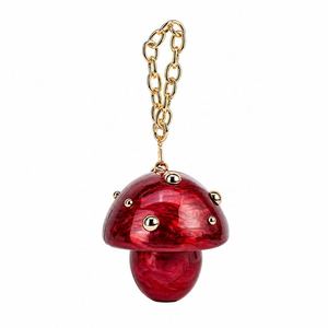OEM ODM Unique Mushroom Shape Resin Clutch Bag with Gold Chain Strap Fashionable Evening Party Handbag Mini Bridal Wedding Bag - Product Image 3