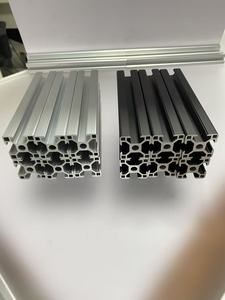 6063 travi strutturali industriali in lega di <span class=keywords><strong>alluminio</strong></span> 4040 estrusione anodizzato argento nero T Slot 30x30 6063 profili in <span class=keywords><strong>alluminio</strong></span> - Product Image 6
