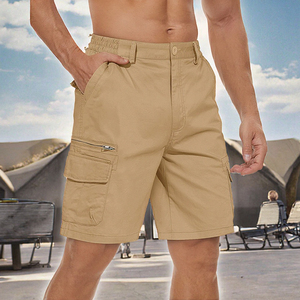 Shorts cargo en toile personnalisés pour hommes, shorts tactiques multi-poches, streetwear, fournisseur en gros - Product Image 2