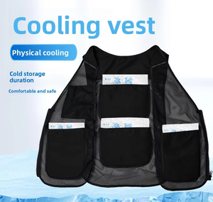 Gilet respirant réfléchissant pour hommes pour l'été Gilet isolant pour chantier <span class=keywords><strong>de</strong></span> construction Artefact <span class=keywords><strong>de</strong></span> protection thermique <span class=keywords><strong>de</strong></span> refroidissement - Product Image 4