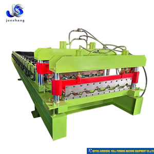 高速フルオートマチック屋根パネル屋根用シートロール成形機壁パネル屋根タイル製造機 - Product Image 1