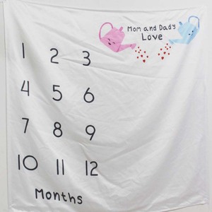 Venta Al Por Mayor Suave Digital Impreso Franela <span class=keywords><strong>Polar</strong></span> Fotografía Swaddle Mensual Bebé Hito Manta - Product Image 4
