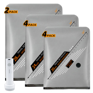 ถุงซีลสูญญากาศ PE แบบ 10 ชิ้น พร้อมปั๊มลมไฟฟ้าและปั๊มมือ ความจุ 200 มล. สำหรับจัดเก็บเสื้อผ้า กระเป๋าเดินทาง ของใช้สำหรับการเดินทางและการย้ายบ้าน - Product Image 1