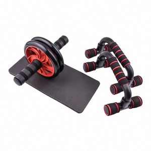 Roue abdominale silencieuse antidérapante avec tapis de genoux pour entraînement musculaire en salle de sport, équipement de fitness à motif de pneu - Product Image 5